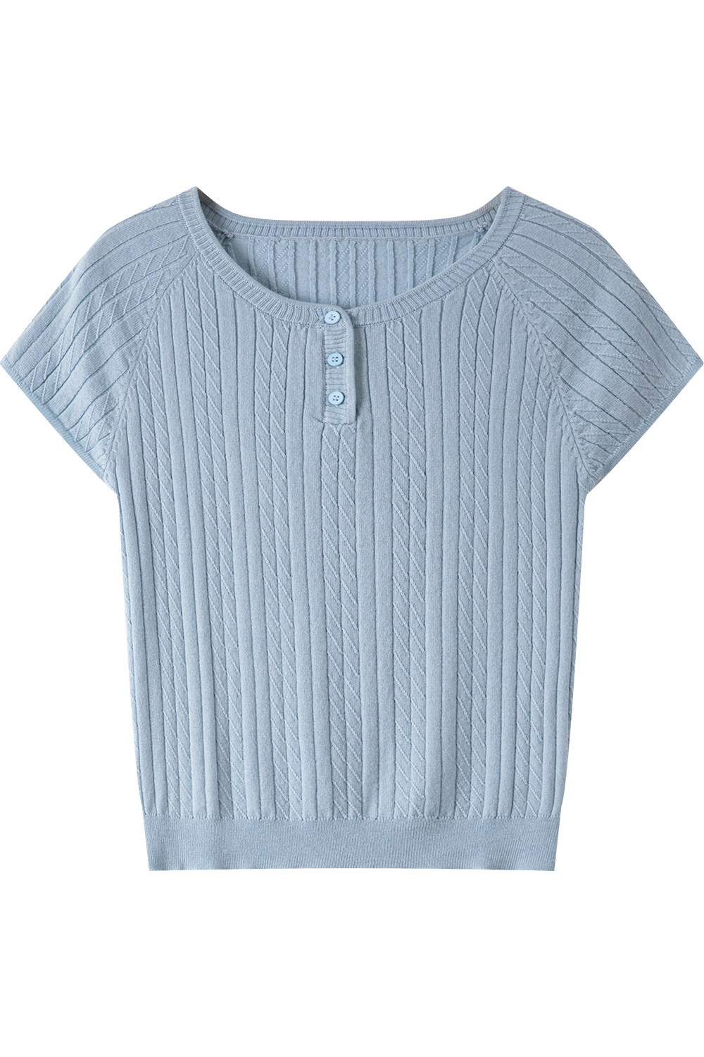 Solid Color Round Neck Sweater