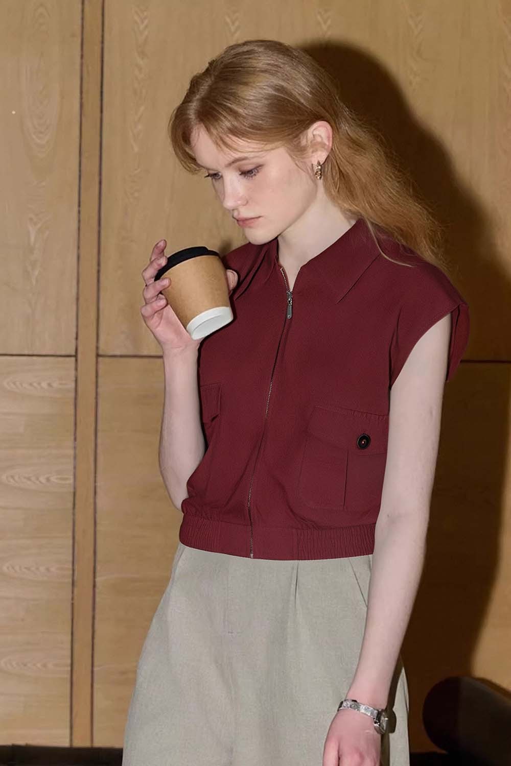 Simple Sleeveless Shirt