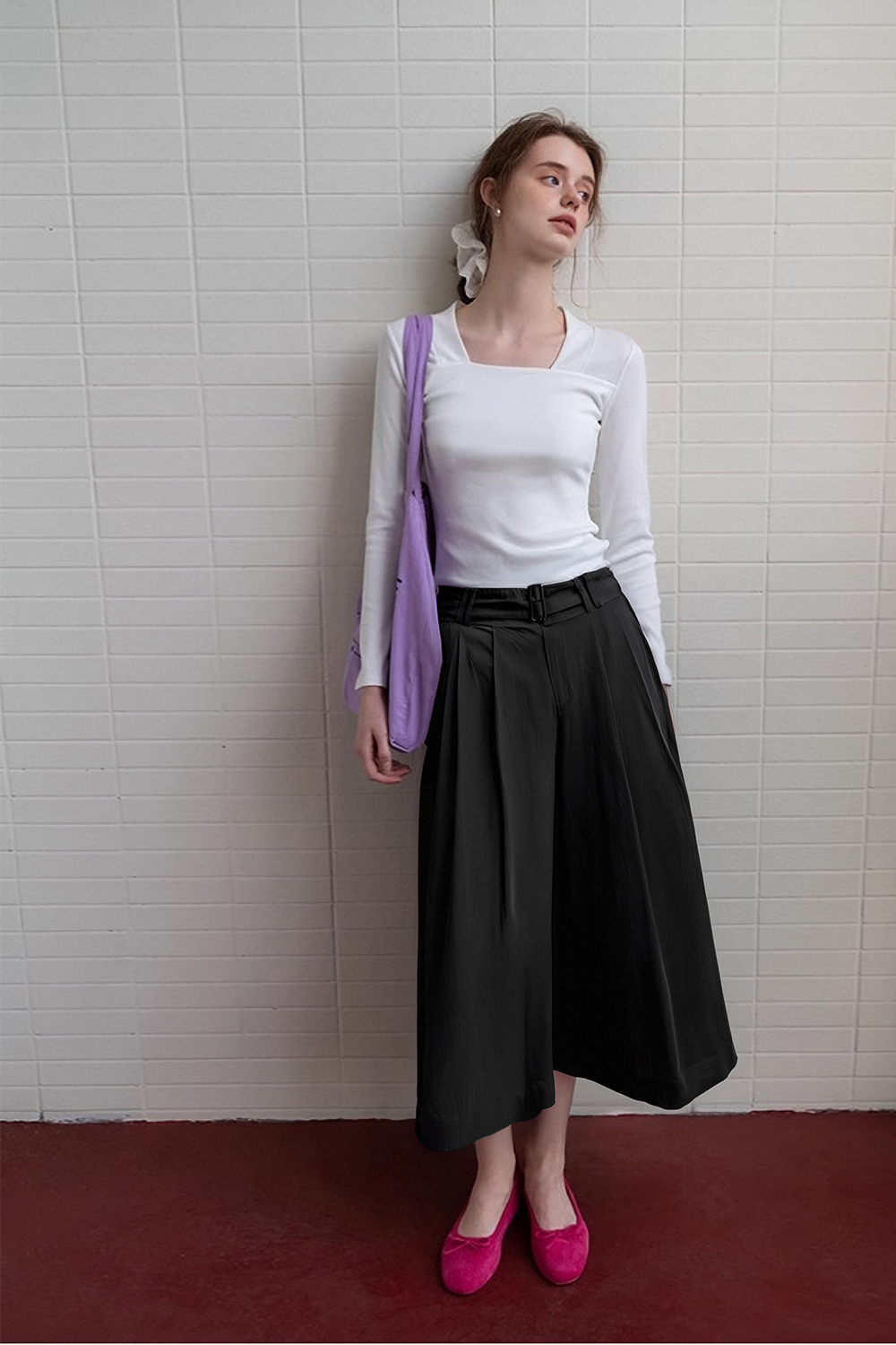 100% Cotton Loose Skirt Pants