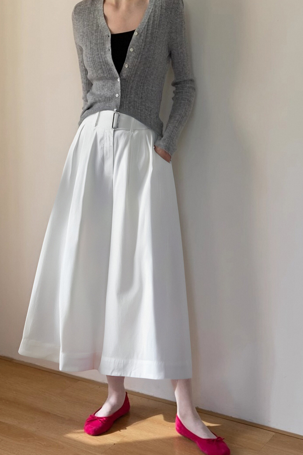 100% Cotton Loose Skirt Pants