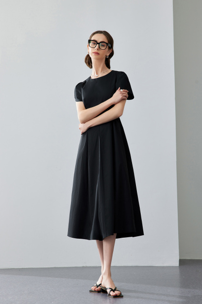 Sophisticated Round Neck Dress