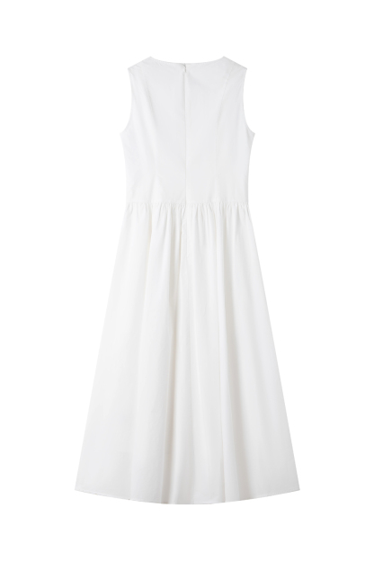 Solid Loose Cotton Dress