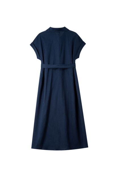 Lapel Shirt Dress
