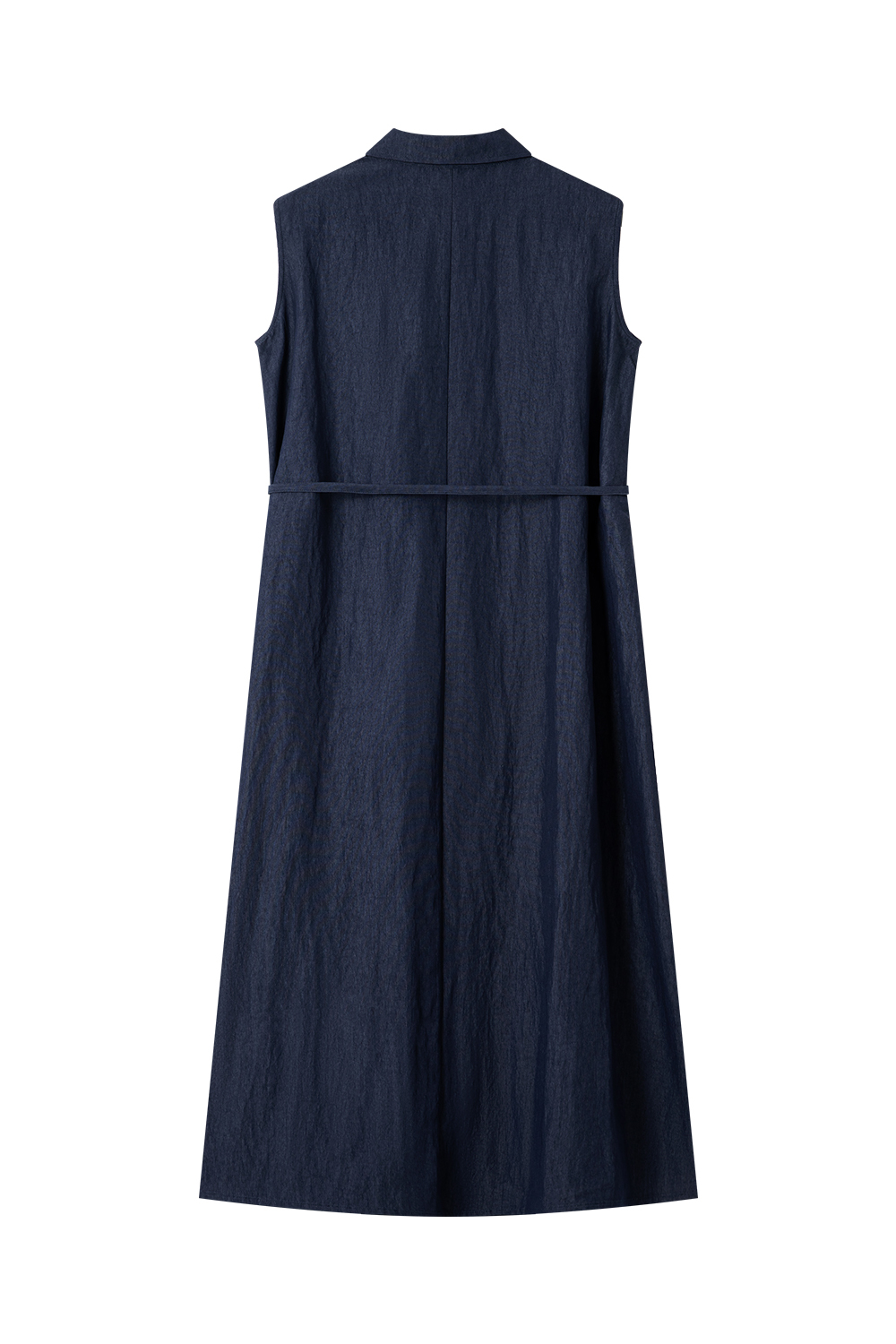 Solid Color Sleeveless A-Line Dress