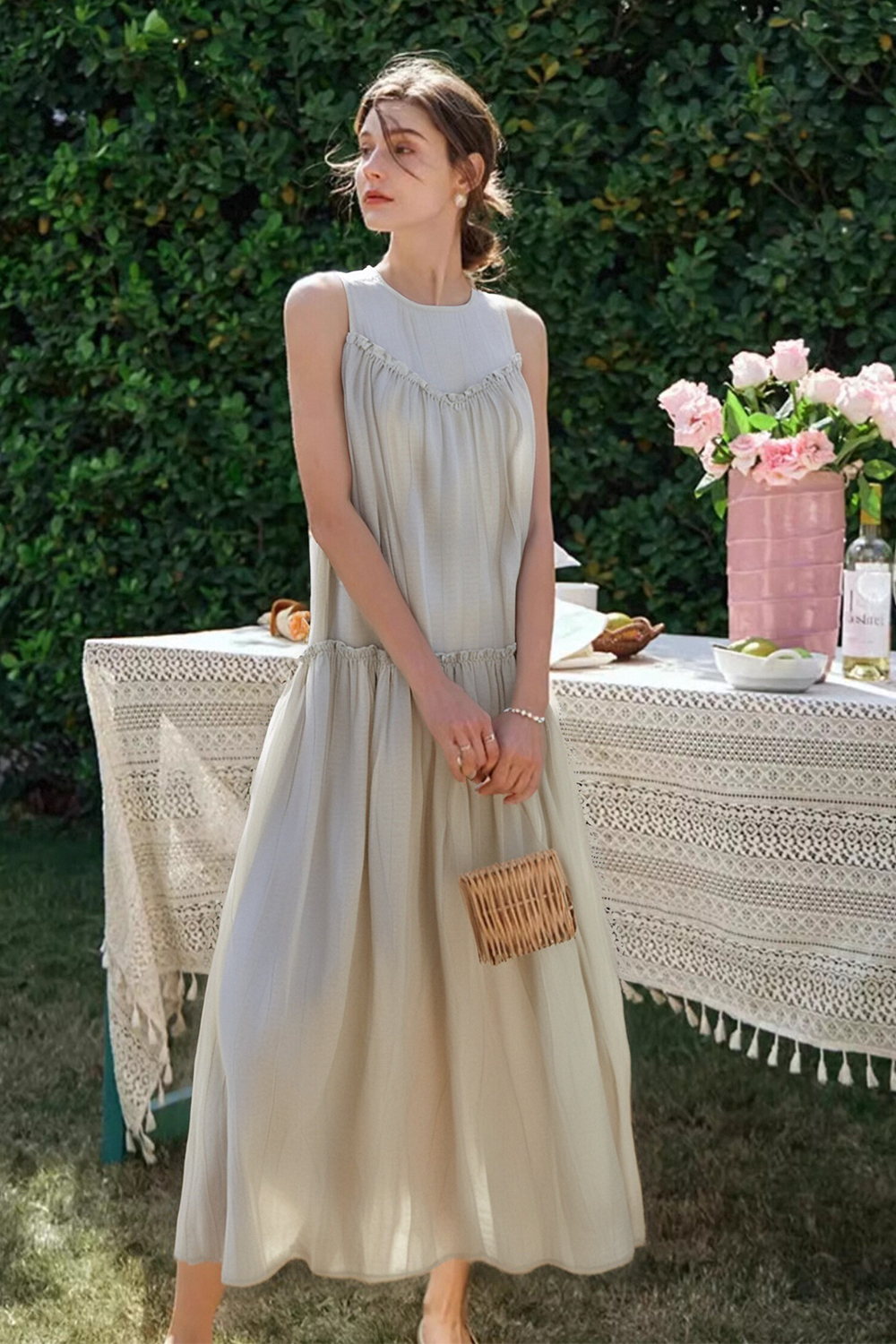 Ruffled Vintage Dress
