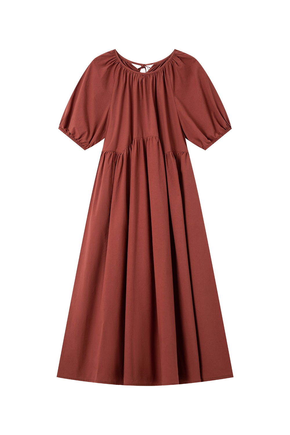 100% Cotton Loose Round Neck Dress