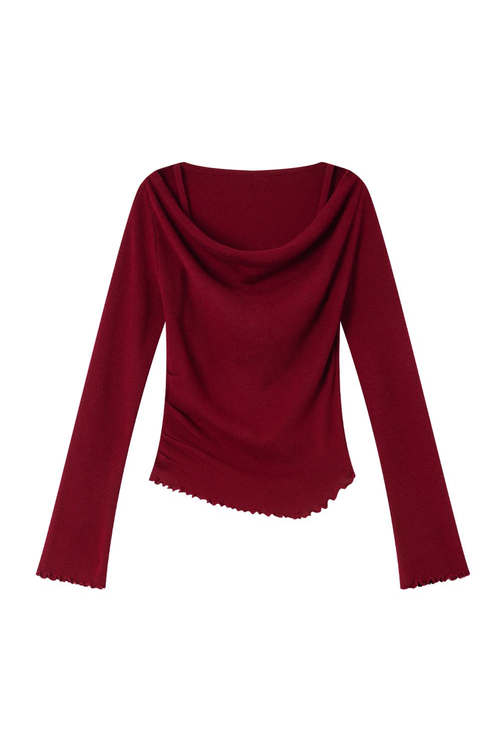 Swing Collar Fake Two-Piece Sweater