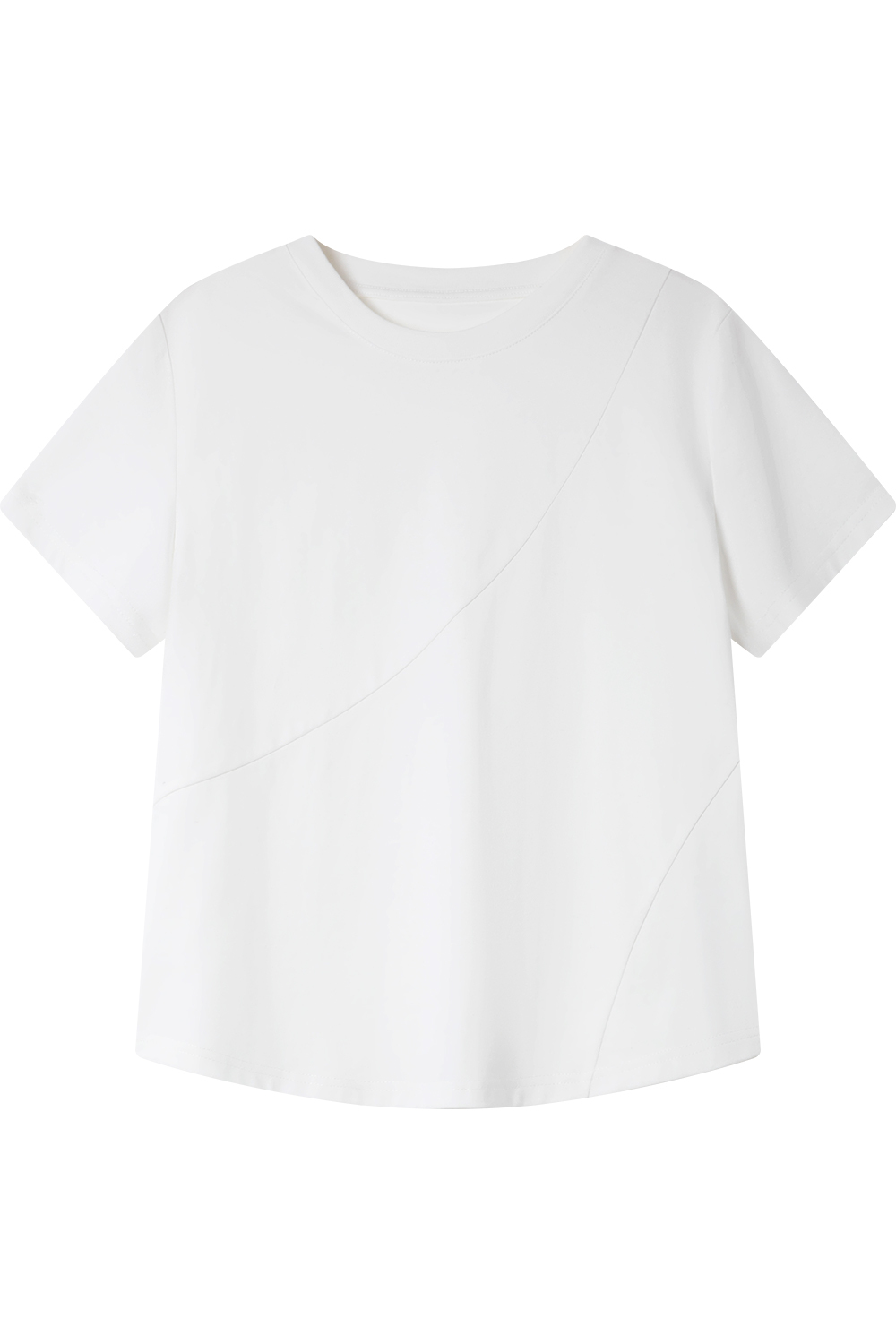 Cotton Solid Color Knitted T-Shirt