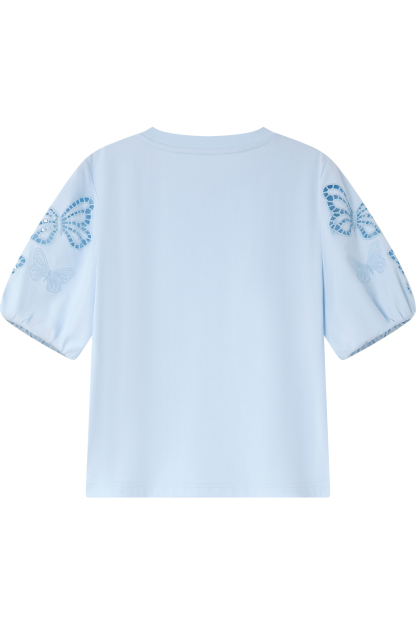 Butterfly Hollow Sleeve T-Shirt