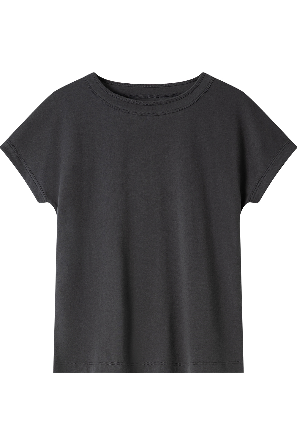 Round Neck Raglan Solid Color T-Shirt