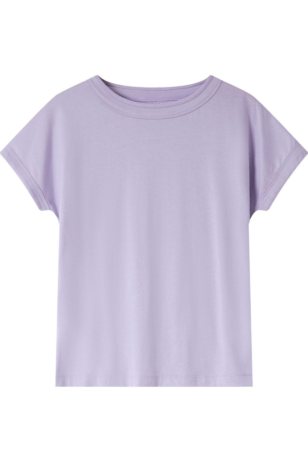 Round Neck Raglan Solid Color T-Shirt