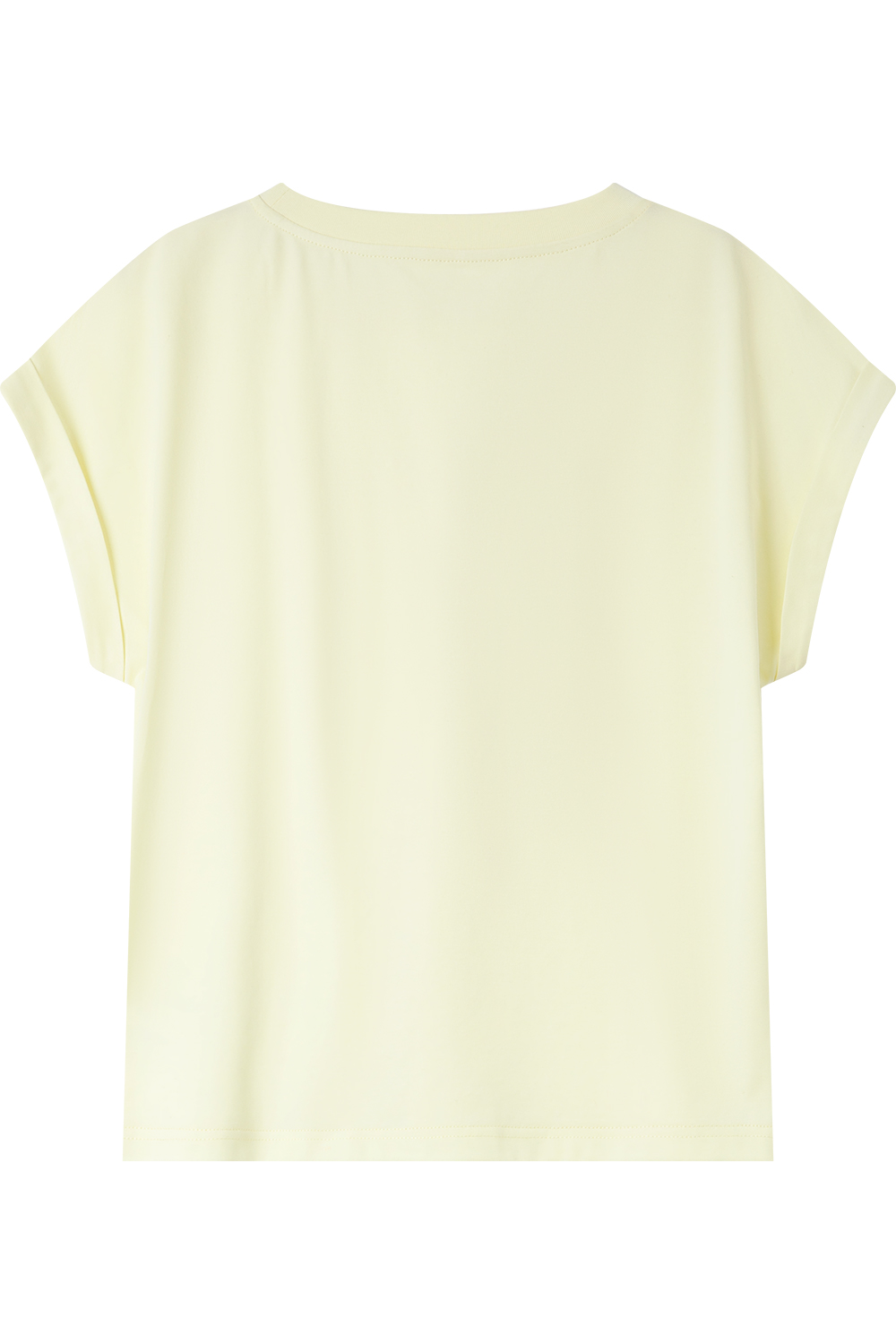 Cotton Folded Sleeve T-Shirt