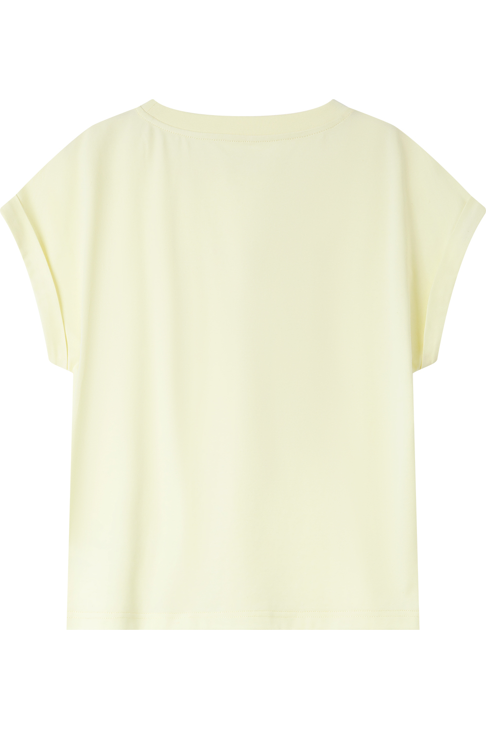Cotton Folded Sleeve T-Shirt