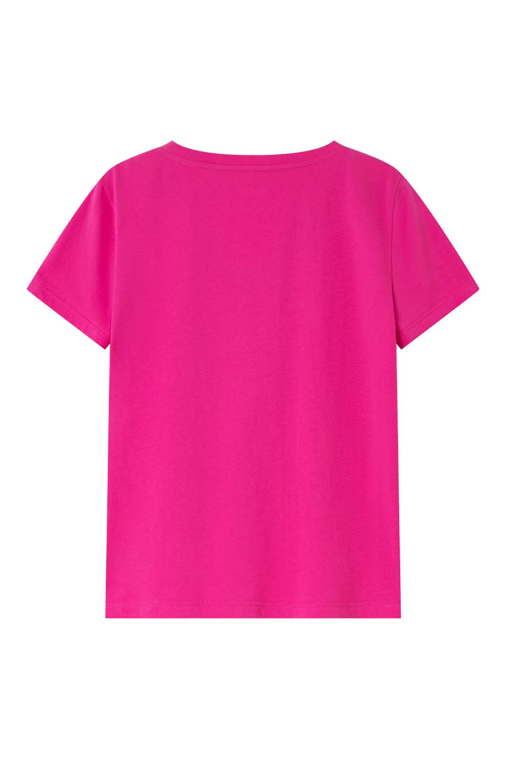 Pure Color V-Neck Casual T-Shirt