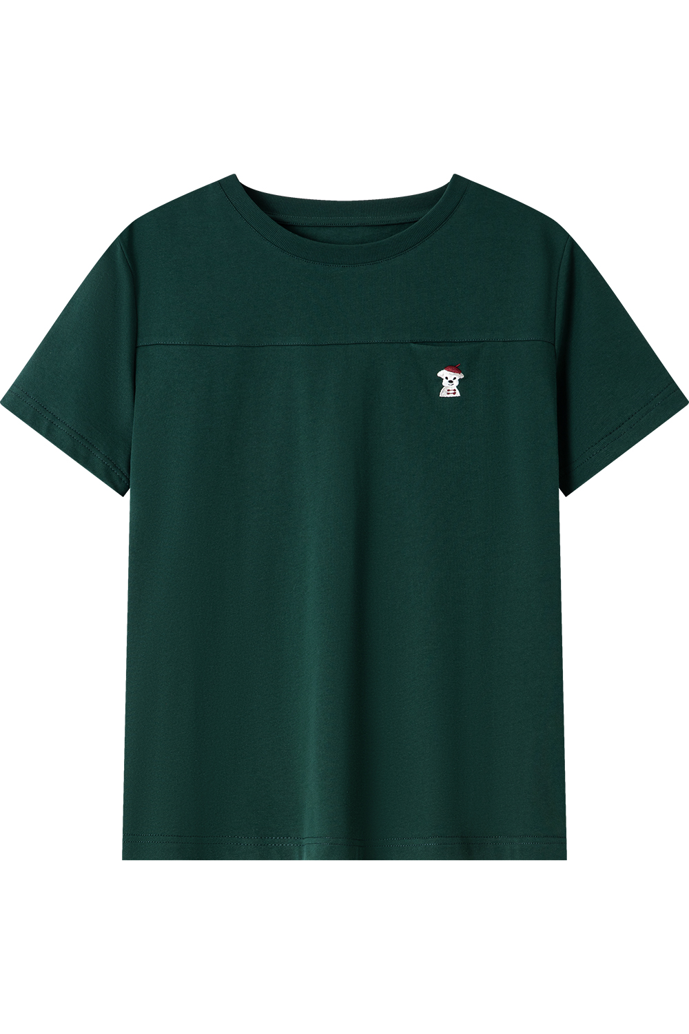 Animal Embroidery Straight T-Shirt