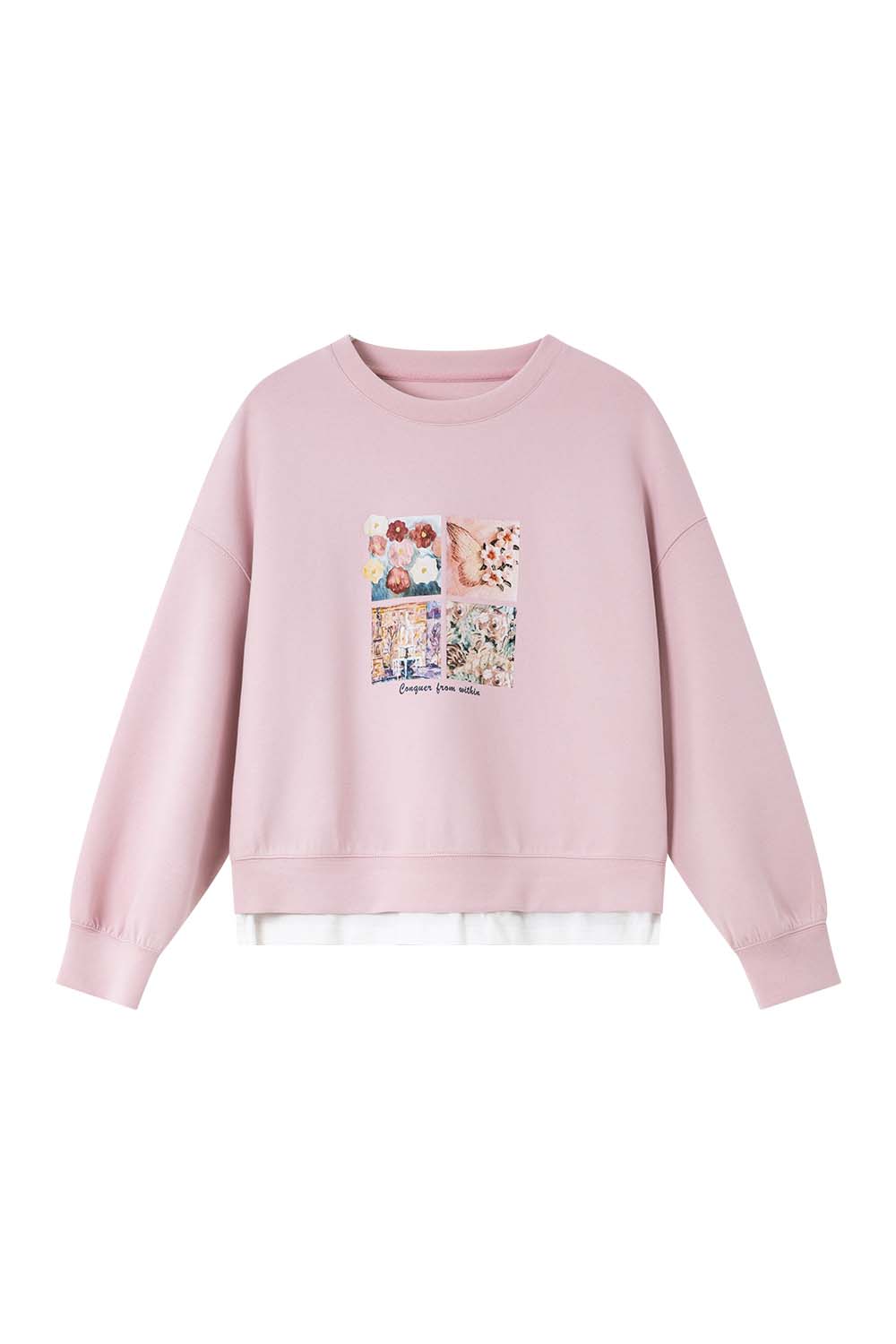 Art Print Crew Neck Sweatshirt