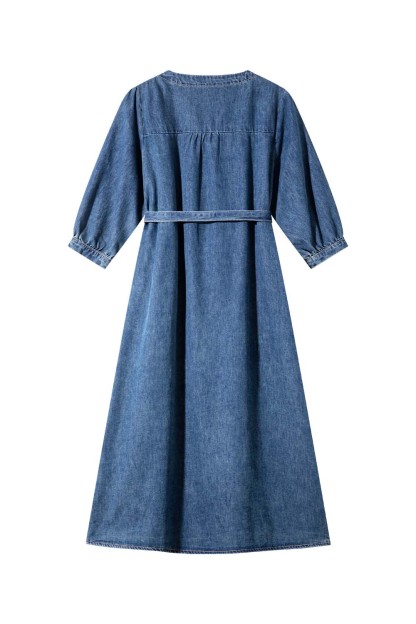 Cotton Loose Denim Dress