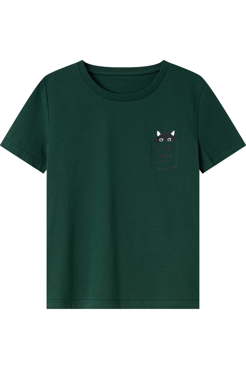 Cotton Pocket Cat T-Shirt