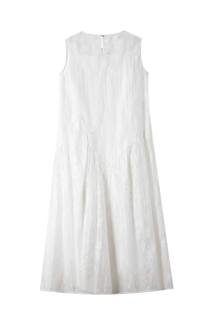 Dark Pattern Jacquard Loose Vest Dress