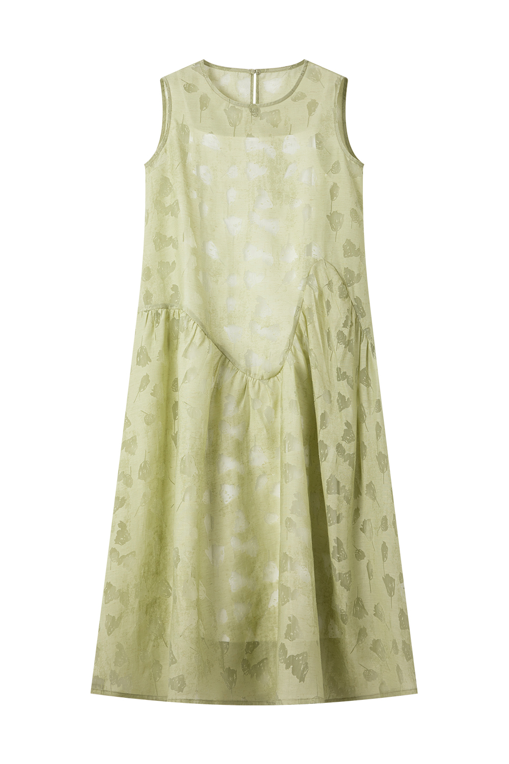 Dark Pattern Jacquard Loose Vest Dress