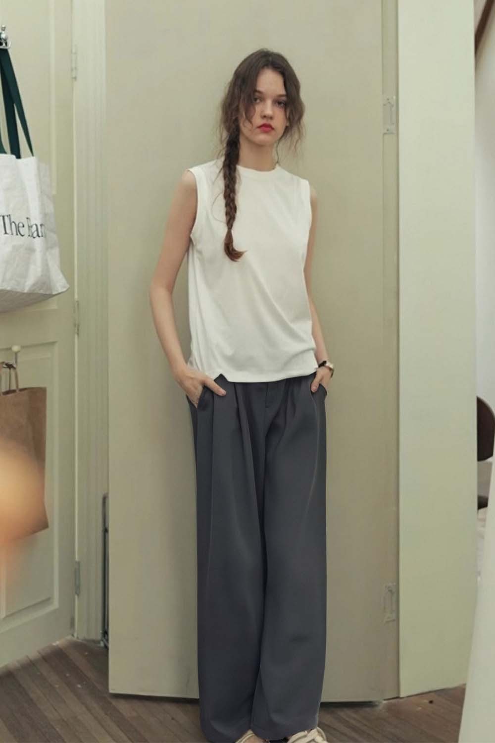Casual Wide-Leg Trousers