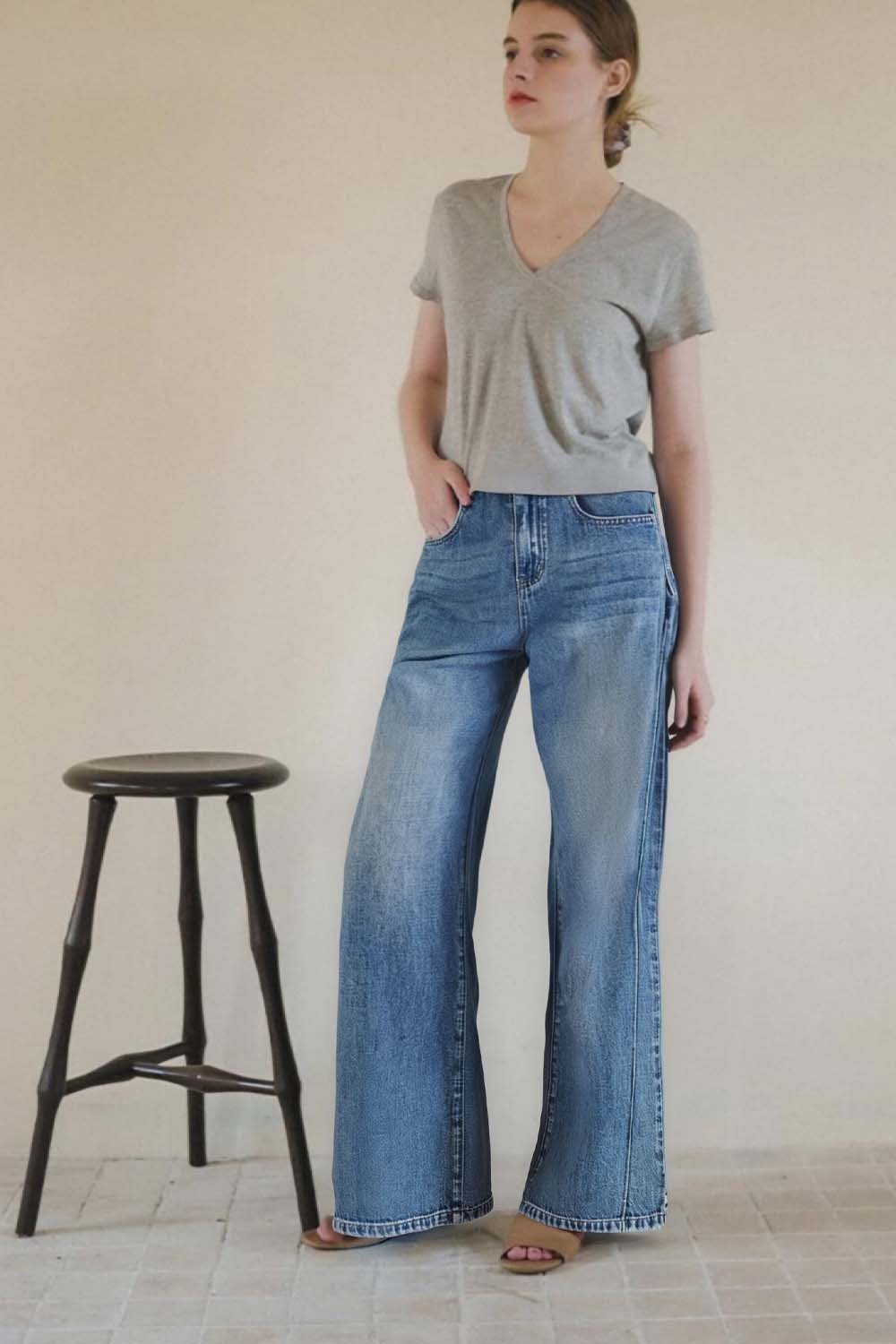 High Waist Wide Leg Jeans