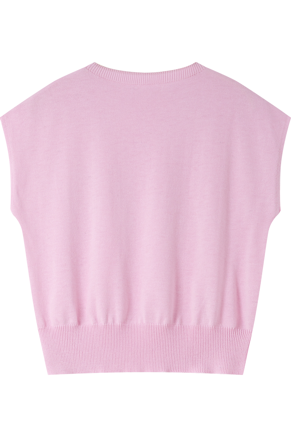 Sleeveless Round Neck Sweater