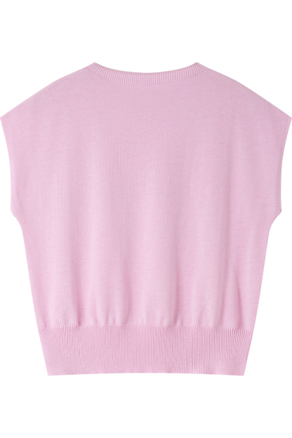 Sleeveless Round Neck Sweater