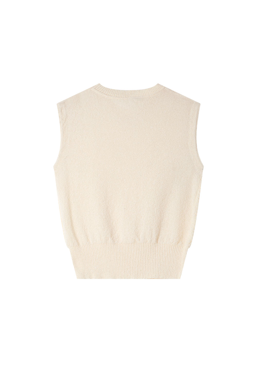Textured Sleeveless Sweater