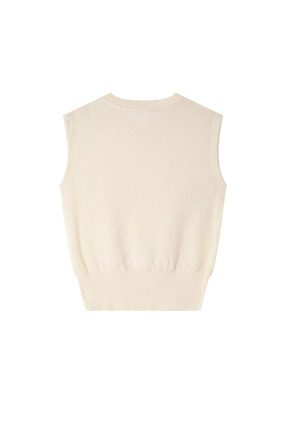 Textured Sleeveless Sweater