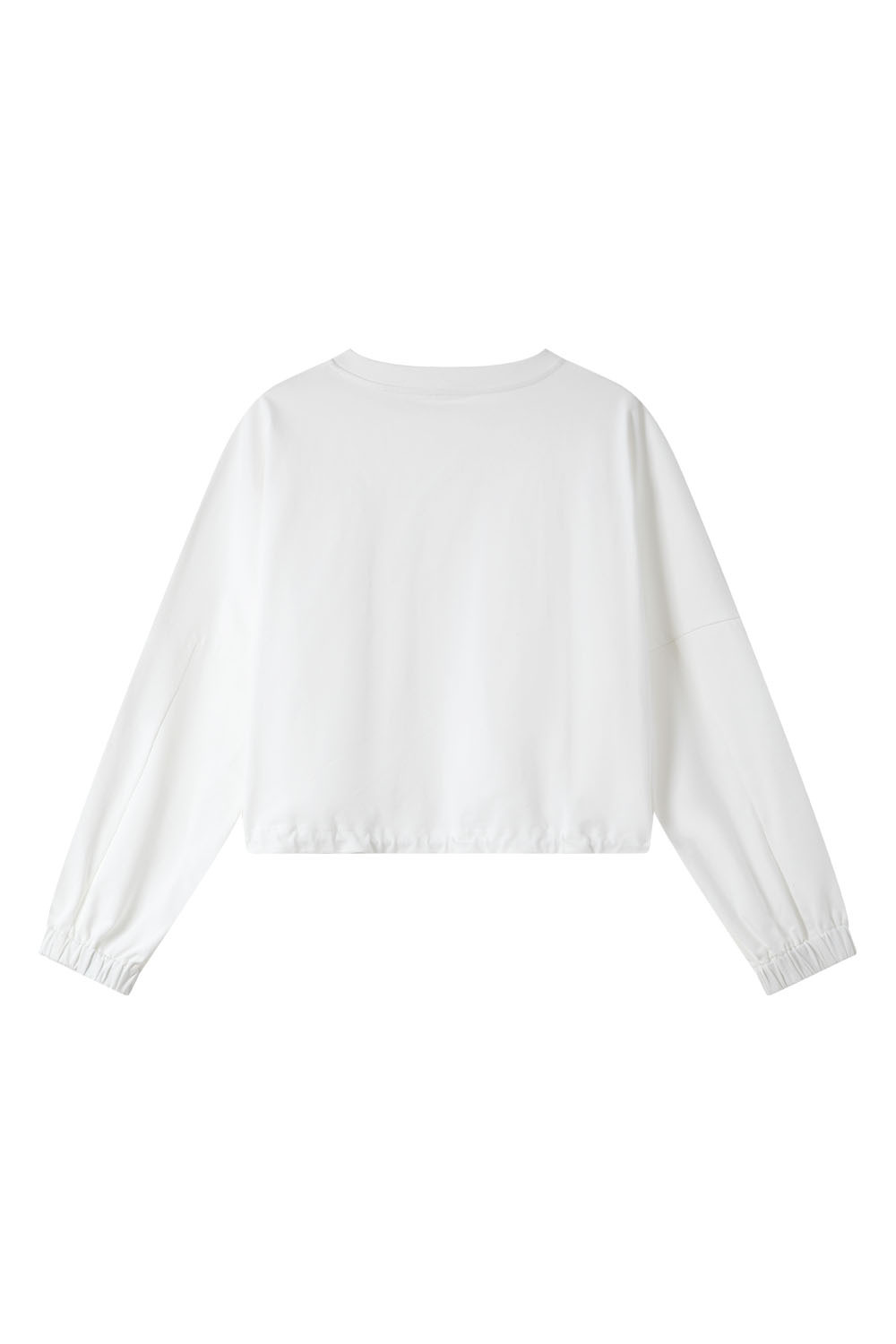 Bat Sleeve Crew Neck Knitted Sweatshirt