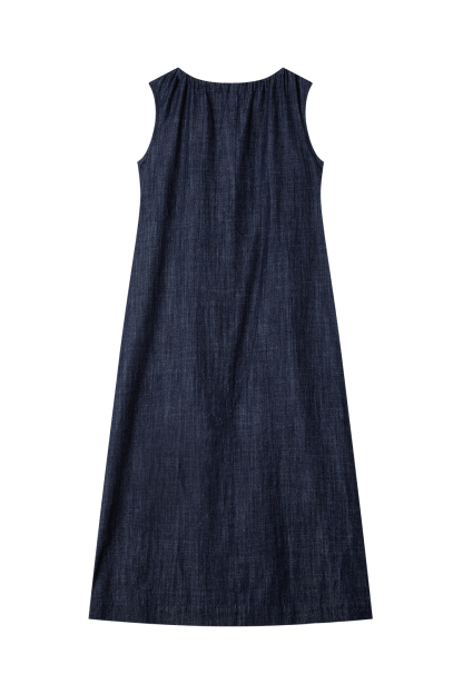 100% Cotton Sleeveless Denim Dress
