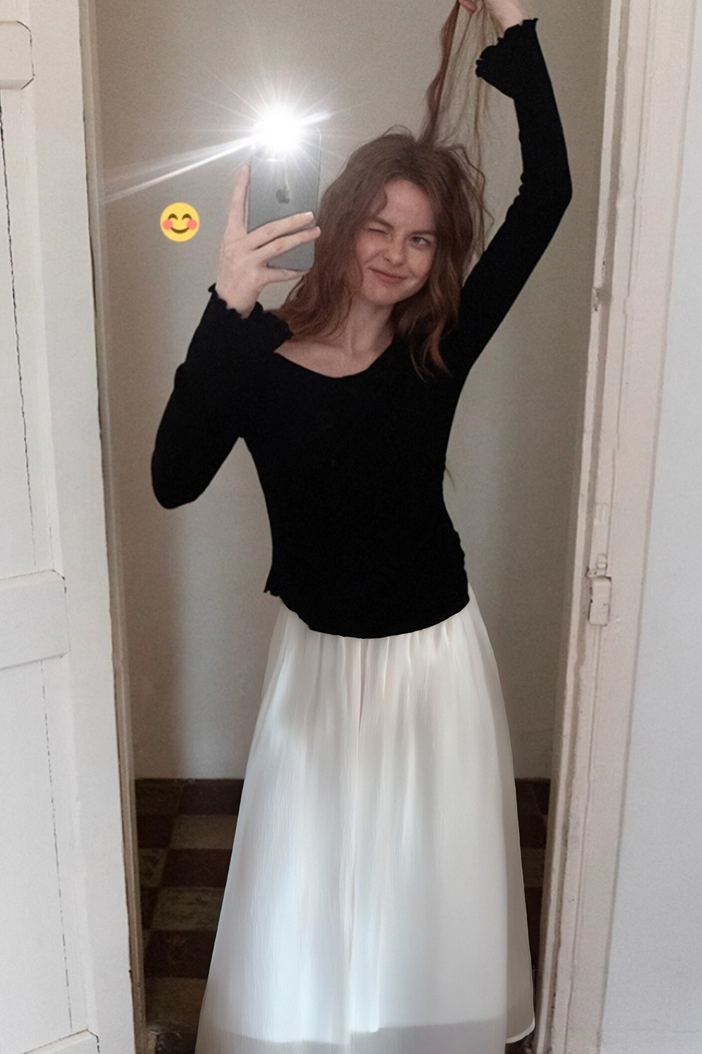 Elegant Three-Layer Skirt