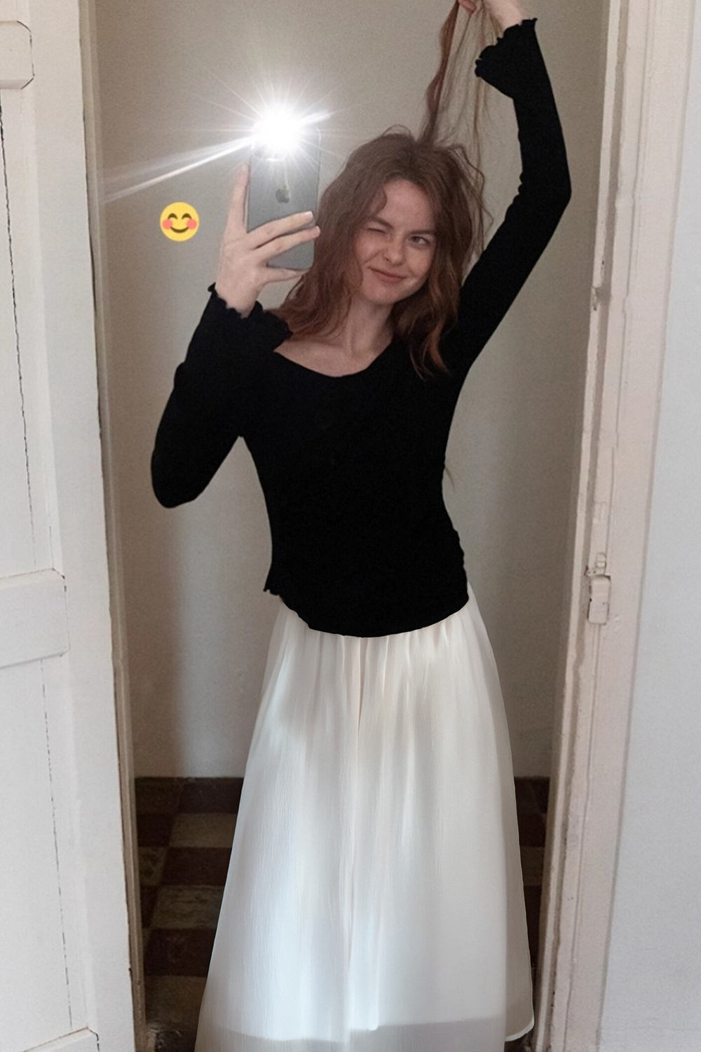 Elegant Three-Layer Skirt