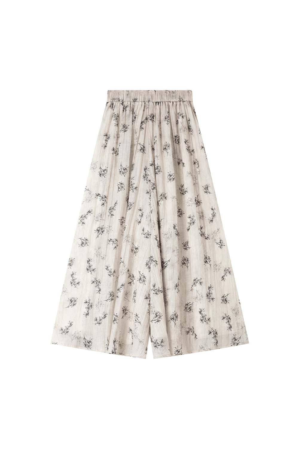 Loose Botanical Pattern Culottes