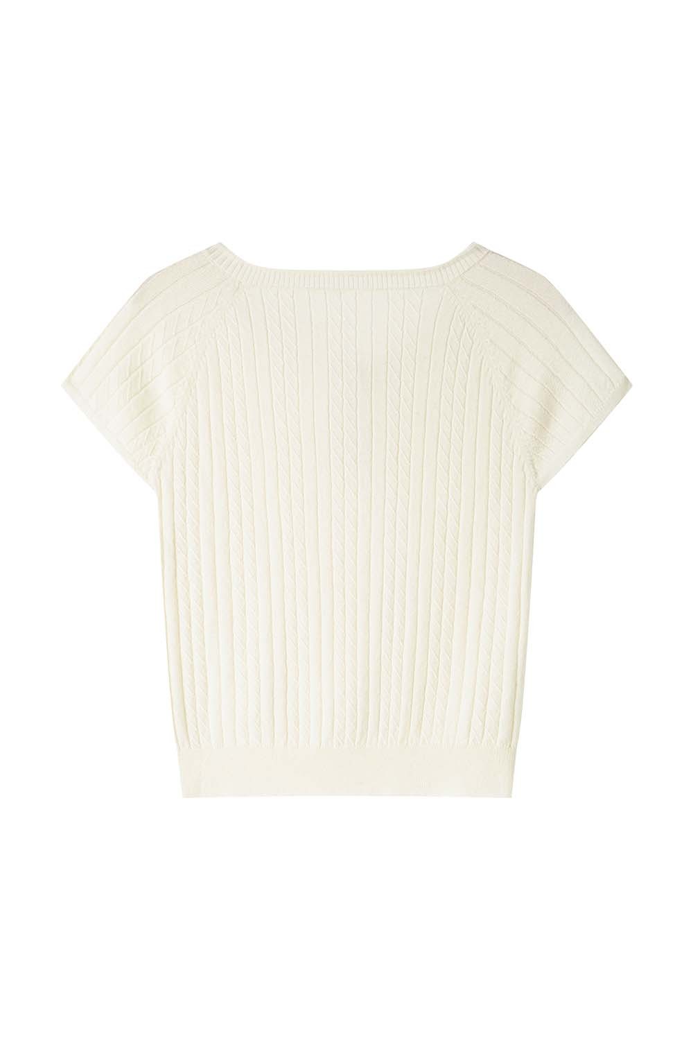 Solid Color Round Neck Sweater