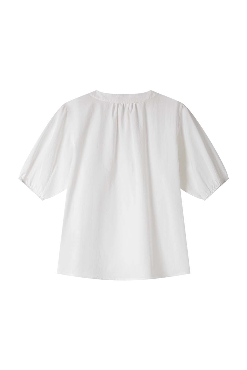 Mid-Waist Solid Color Elegant Shirt