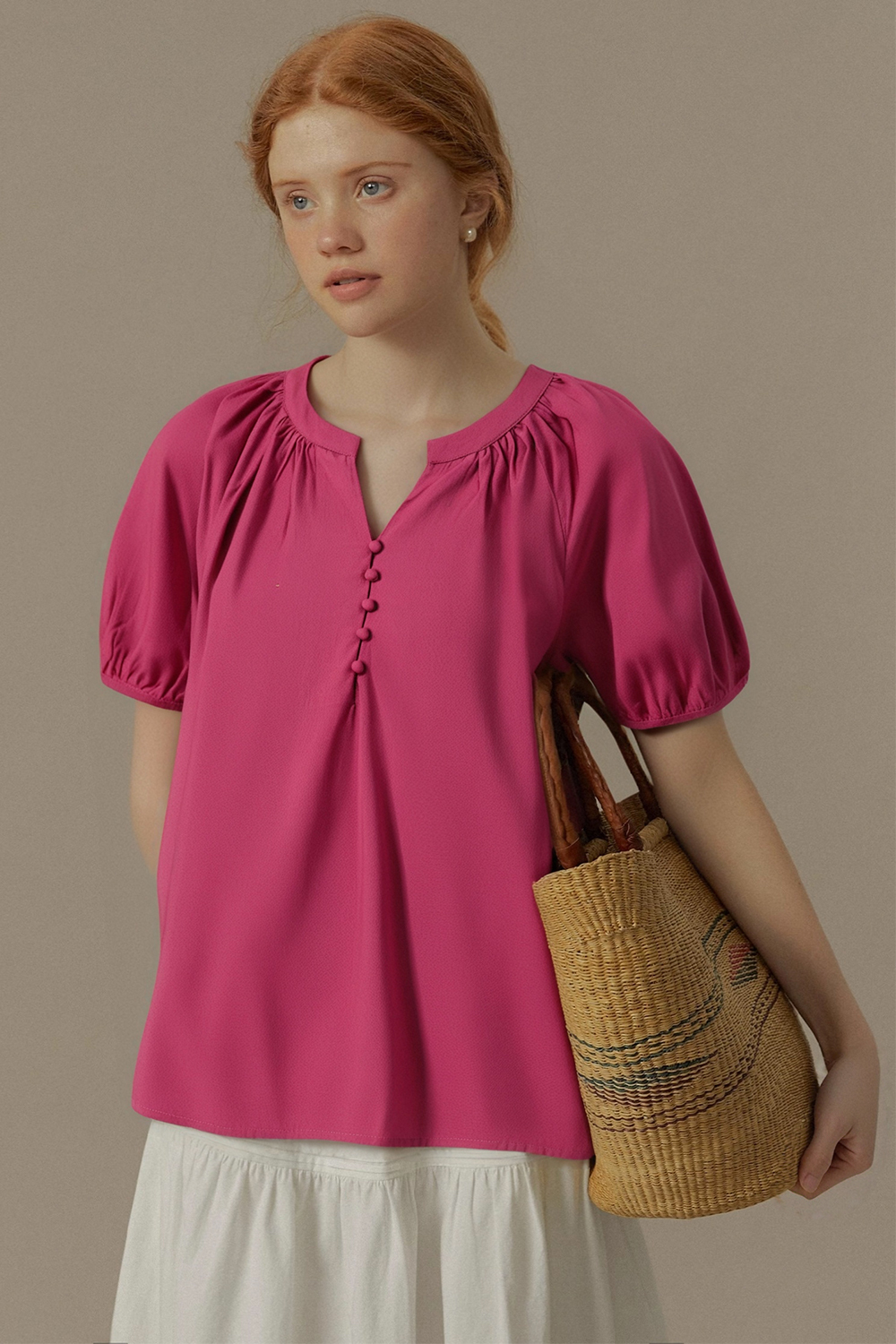 Light And Flowy Solid Color Shirt
