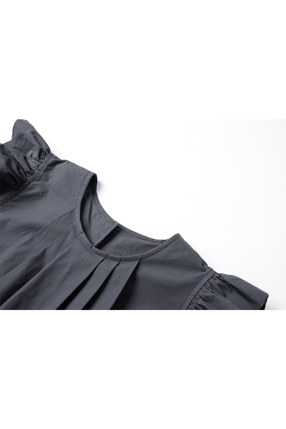 100% Cotton Loose Pleated Dress