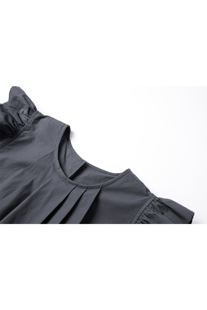 100% Cotton Loose Pleated Dress