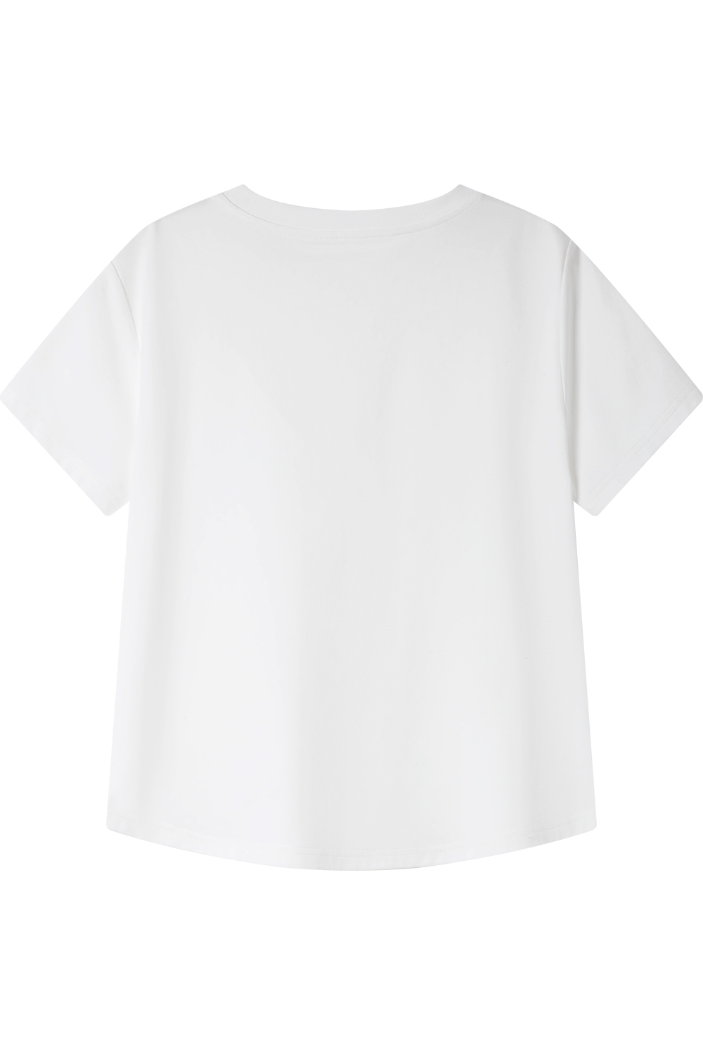 Cotton Solid Color Knitted T-Shirt