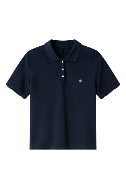Polo Collar Embroidered T-Shirt