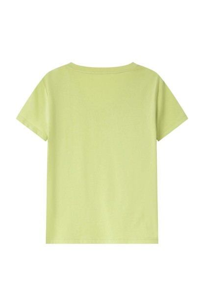 Pure Color V-Neck Casual T-Shirt