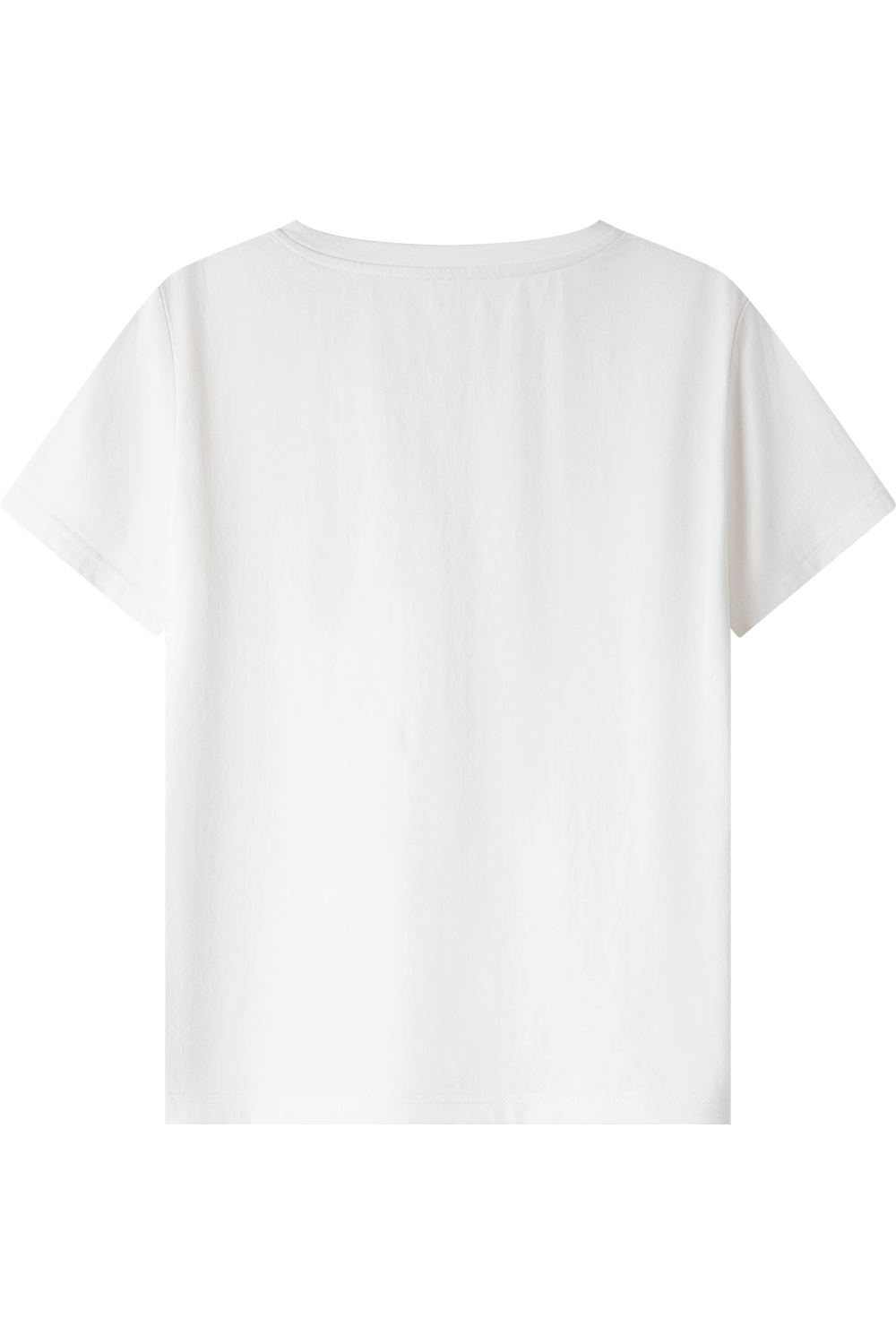 Hollow A Letter Embroidered T-Shirt