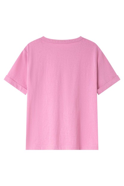 Lace Butterfly Solid Color T-Shirt