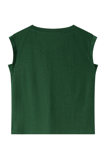 Snowflake Texture V-Neck Straight T-Shirt
