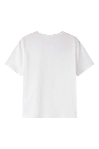 100% Cotton Butterfly Hollow T-Shirt
