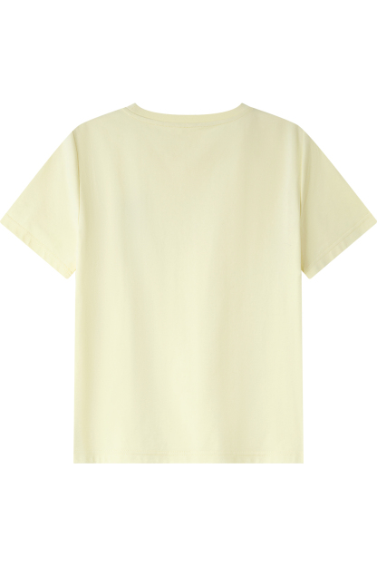 Kitten Sequin Embroidered Straight T-Shirt