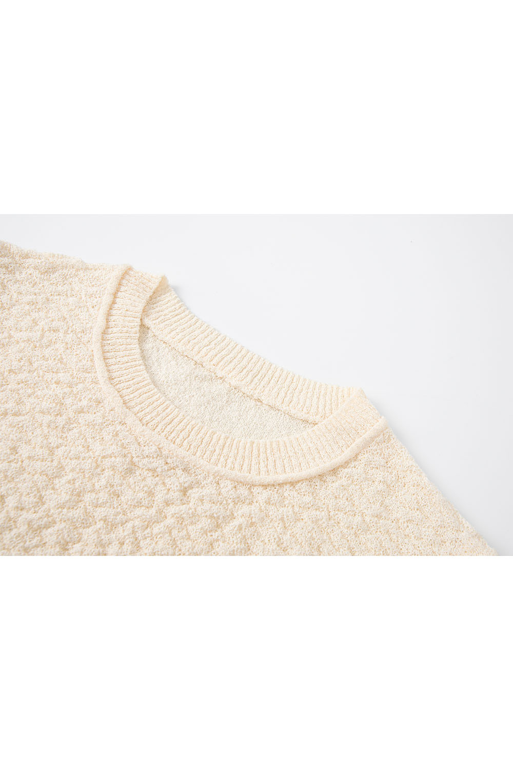 Textured Sleeveless Sweater