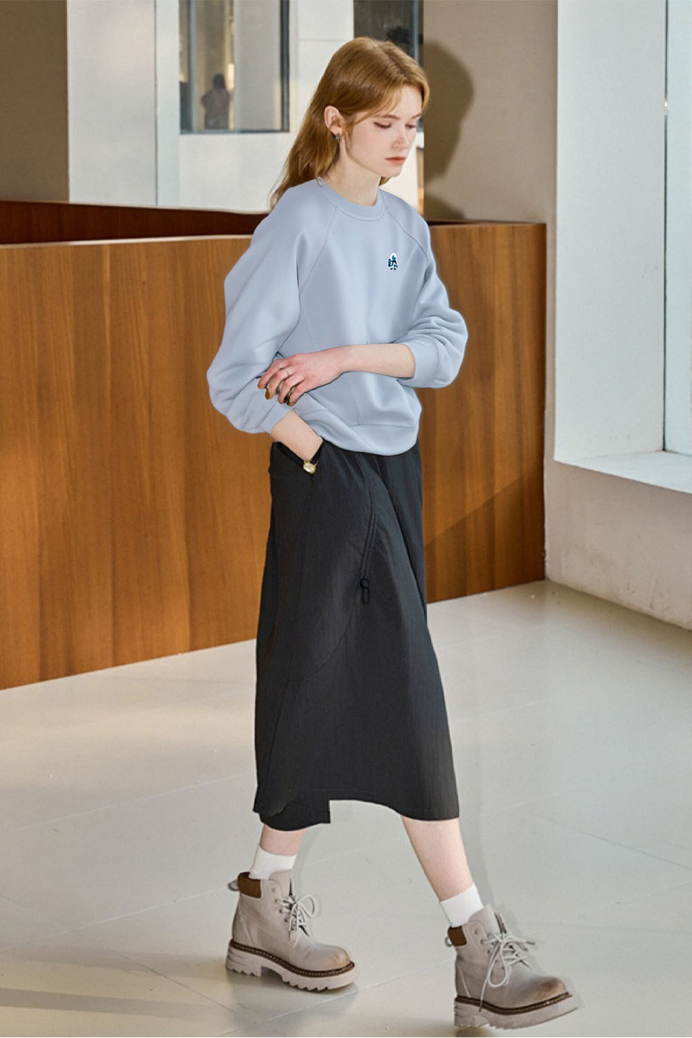 Breathable Texture Sweatshirt